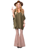 Show Me Your Mumu Peta-Boo Tunic in Olive Silky Satin - SWANK - Tops - 2