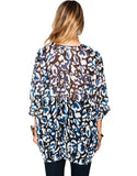 Show Me Your MuMu Shook Tunic in Cheetah Azul - SWANK - Tops - 3